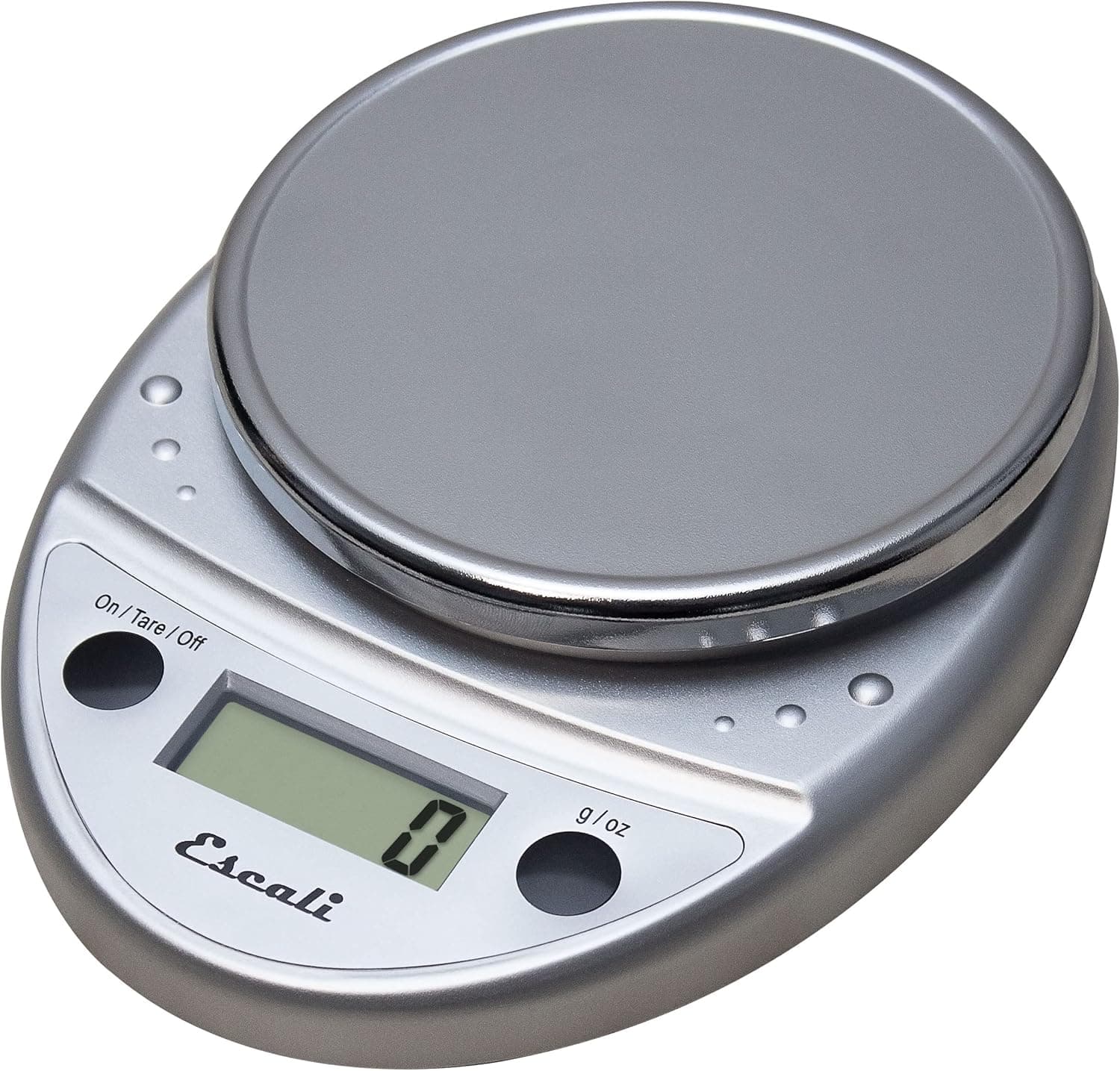 Escali Primo Digital Food Scale, Multi-Functional Kitchen and Baking Scale for Precise Weight Measuring and Portion Control, Chrome