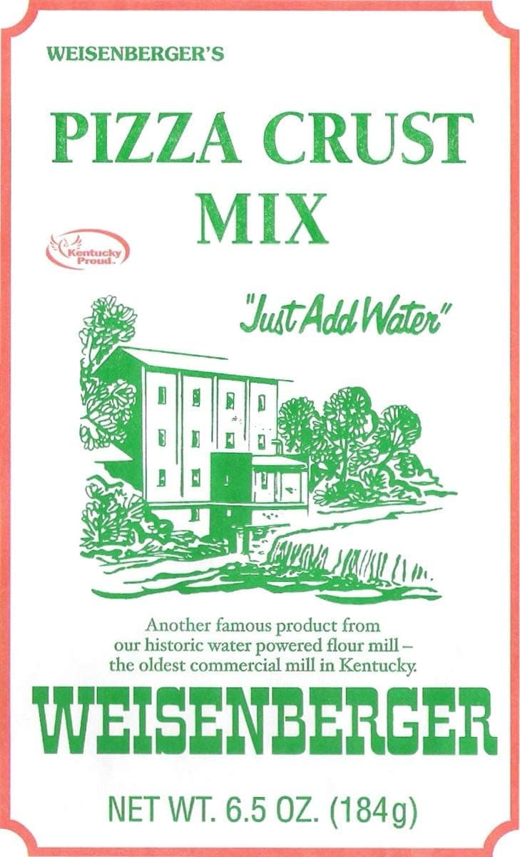 Weisenberger Pizza Crust Mix - Pizza Dough Mix for Homemade Pizza, No Preservatives, 6.5 oz, 12 Pack