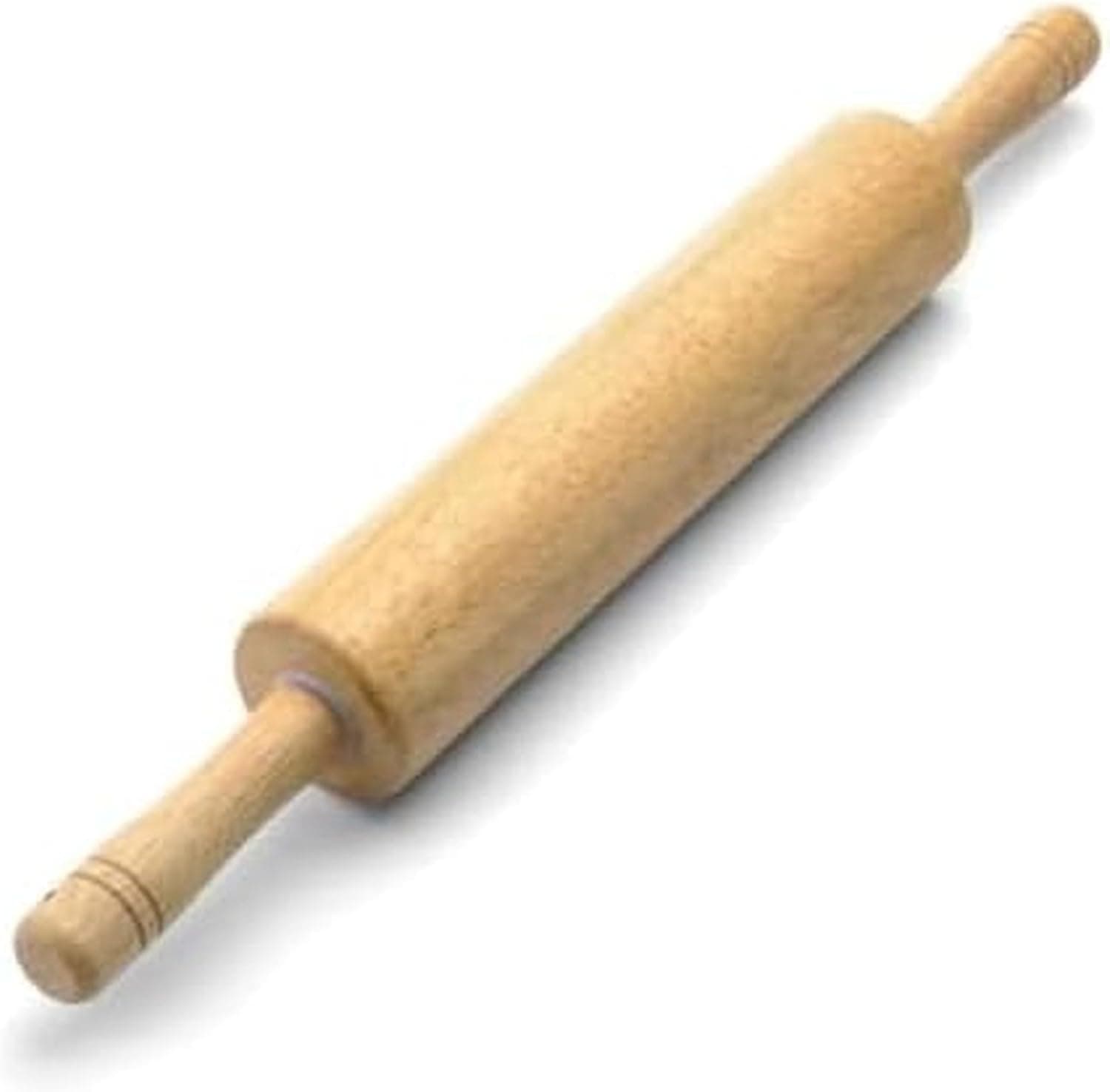 Farberware Classic Wood Rolling Pin, 18-Inch Hardwood Dough Roller for Baking Pizza, Pies, Pastry and Cookies