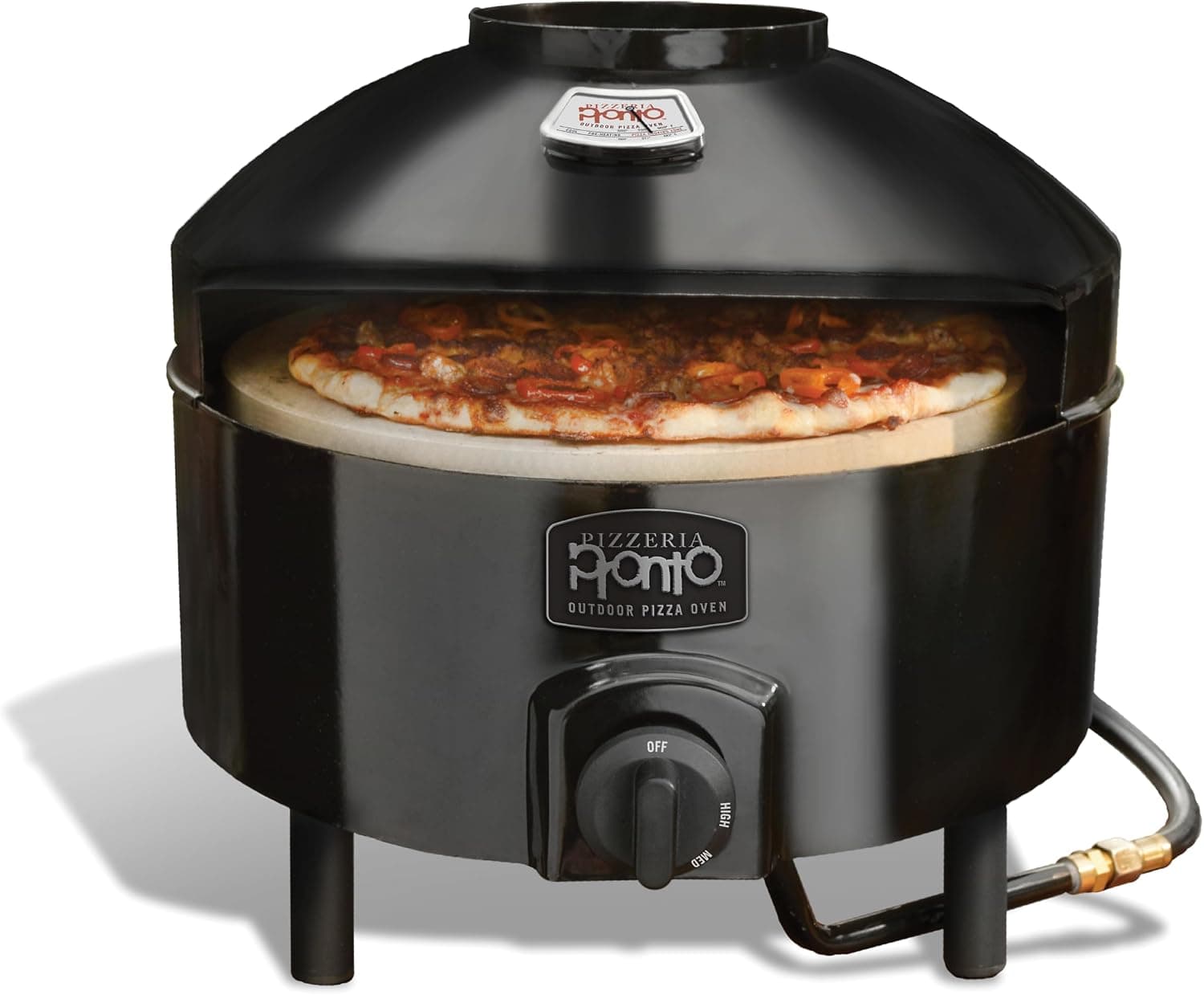 Pizzacraft Pizzeria Pronto Portable Outdoor Pizza Oven - Stonebaked with Thermabond Technology and 2 Baking Stones