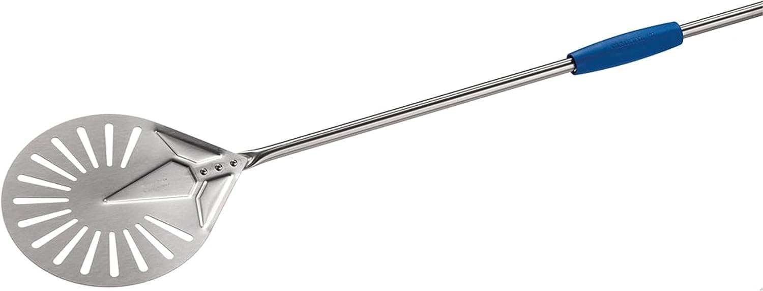 Gi.Metal Turning Pizza Peel Perforated 8-Inch Head, Stainless Steel
