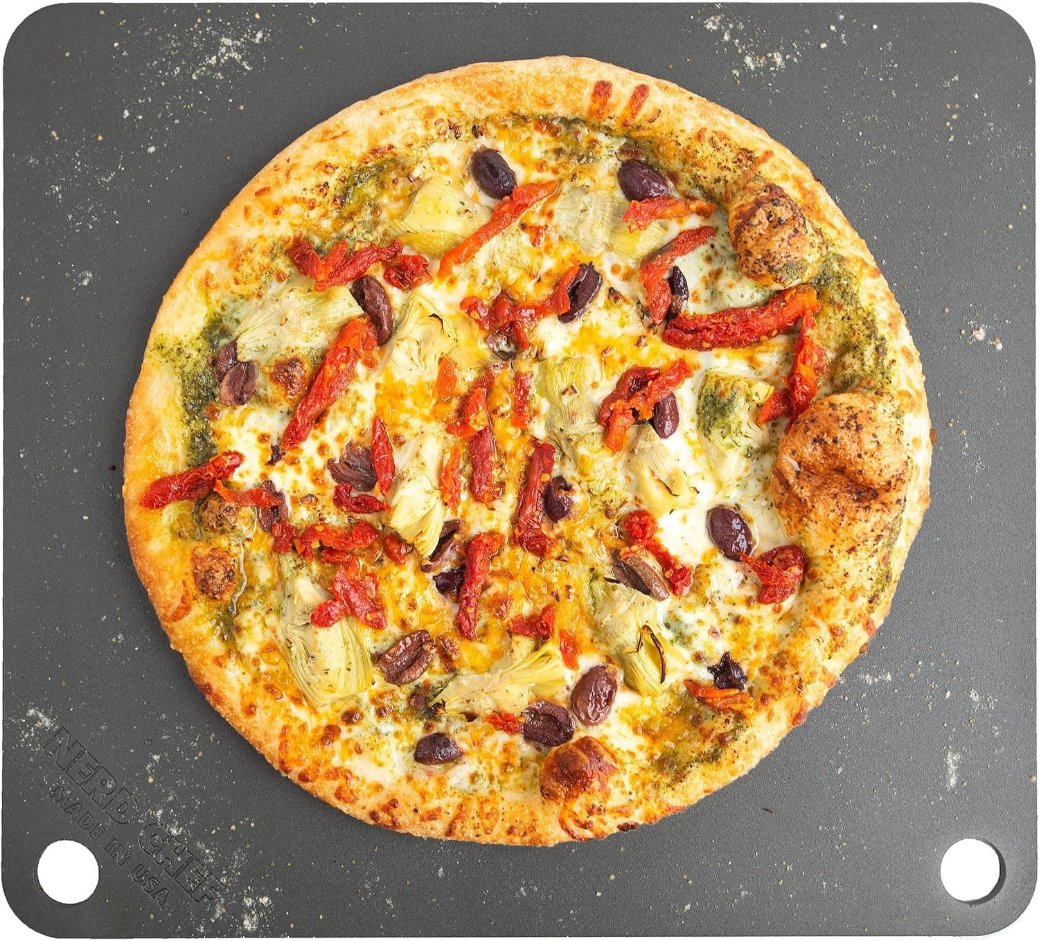 NerdChef Steel Stone - High Performance Pizza Baking Steel, Made in USA (14.5" x 16") (.375" Thick - Pro)