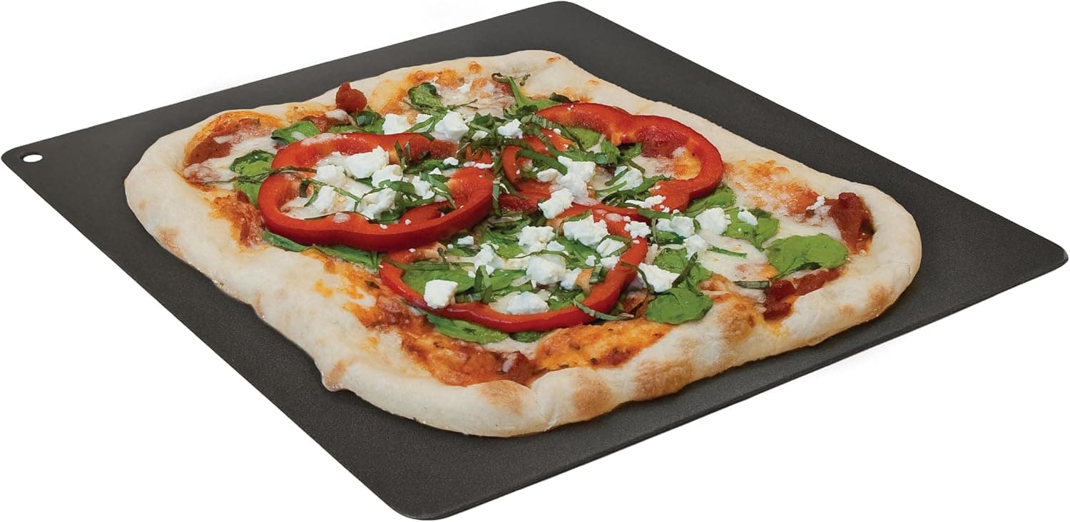 Pizzacraft Square Steel Baking Plate (14") - Durable Steel Plate for Oven or BBQ Grill