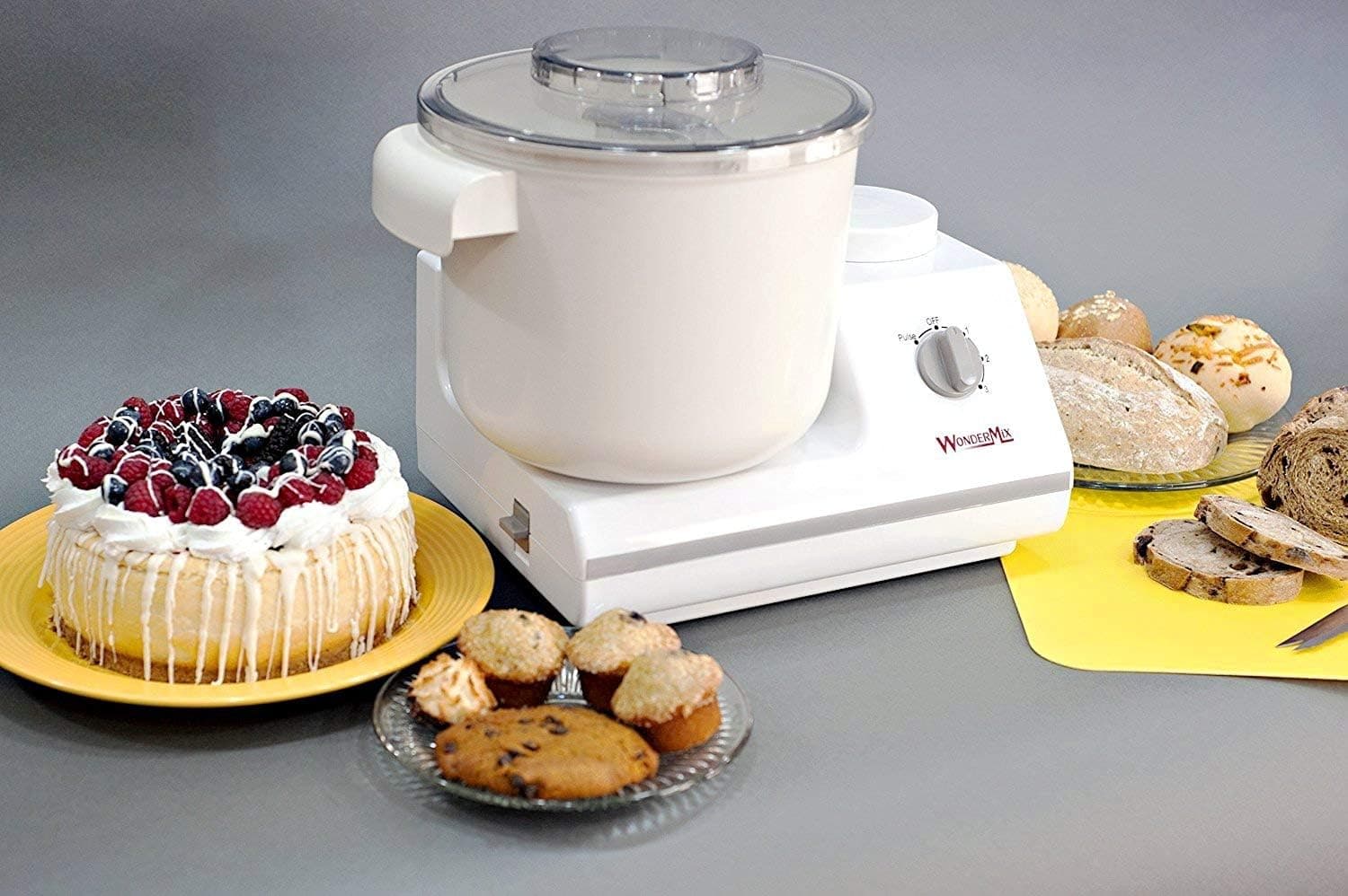WonderMix Kitchen Mixer - German Design Bread Dough Mixer Machine with Bonus Heavy Duty Blender and Attachments