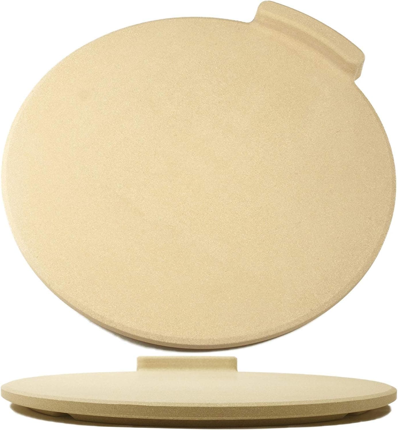 The Ultimate Pizza Stone for Oven & Grill, 16" Round Baking Stone with No-Spill Stopper, ThermaShock Protection & Core Convection Tech