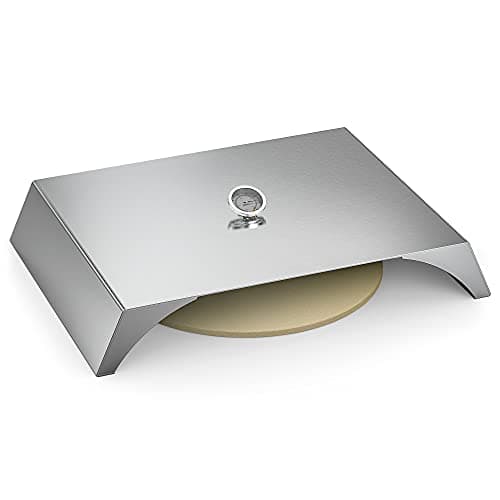 Skyflame Universal Stainless Steel Pizza Oven Kit, 22x15 Inches | with Stone, for Most Gas Grills, Pellet Grill Conversion Kit