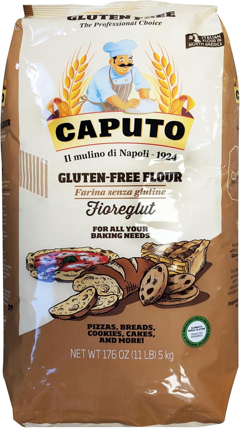 Antimo Caputo Gluten Free Pizza Flour 11 Lb Bulk - All Natural Flour & Starch Blend