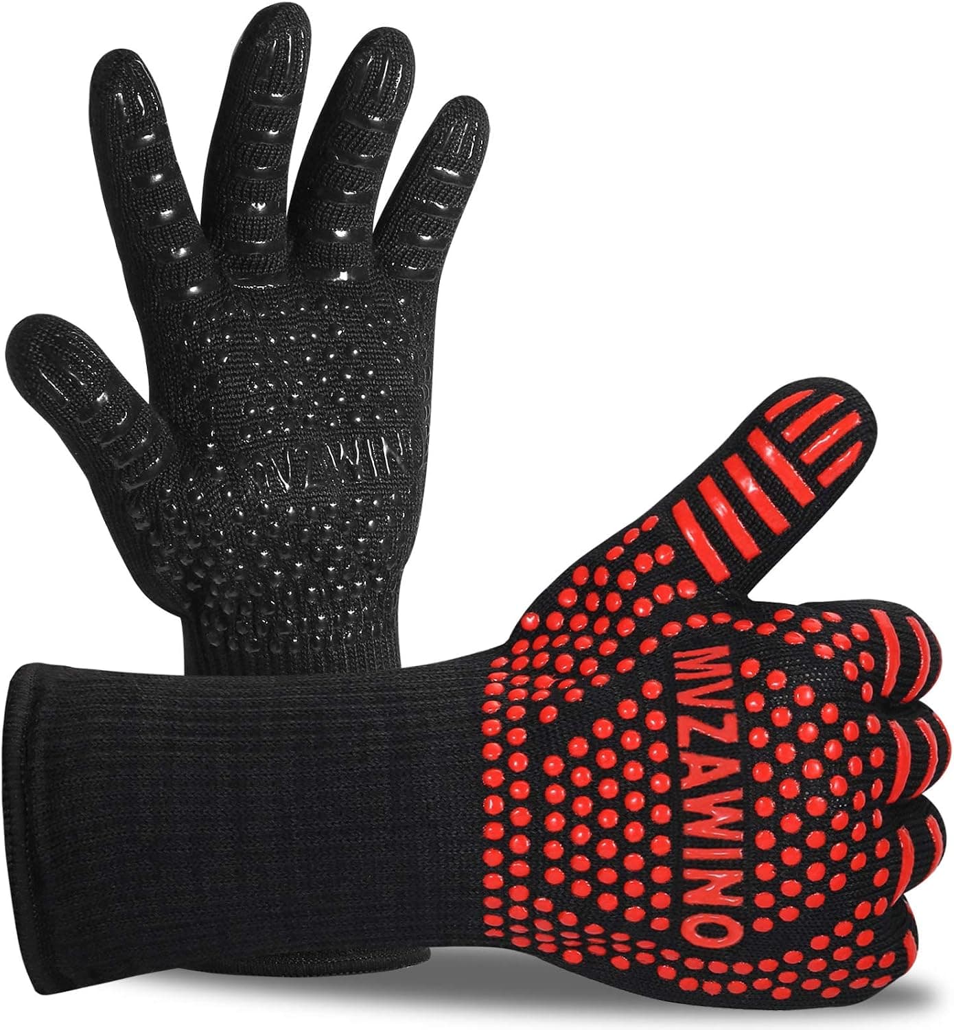 Premium BBQ Gloves, 1472F Extreme Heat Resistant Oven Gloves, Grilling Gloves with Fireproof Kitchen Oven Mitts