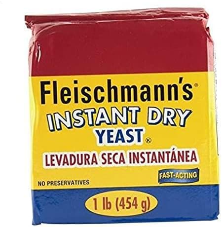 Fleischmann's Instant Dry Yeast, 16 Ounce - 1 Pack, Fast-Acting, Gluten Free, No Preservatives