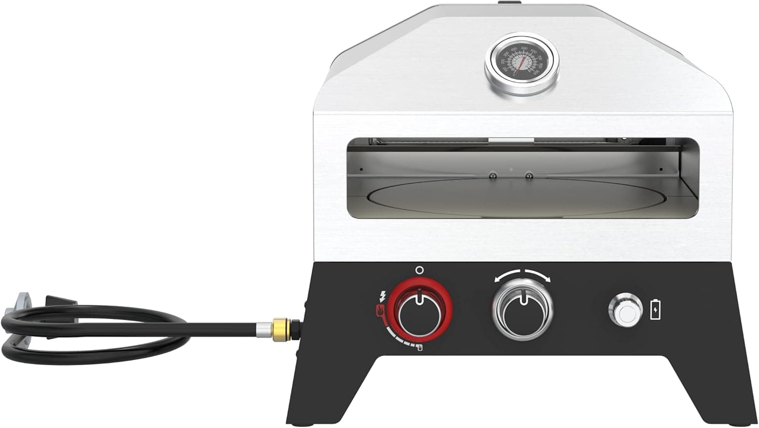 Nexgrill 12 in. Outdoor Gas Pizza Oven Portable Propane Pizza Grilling Stove, 15000 BTUs, 820-0084B