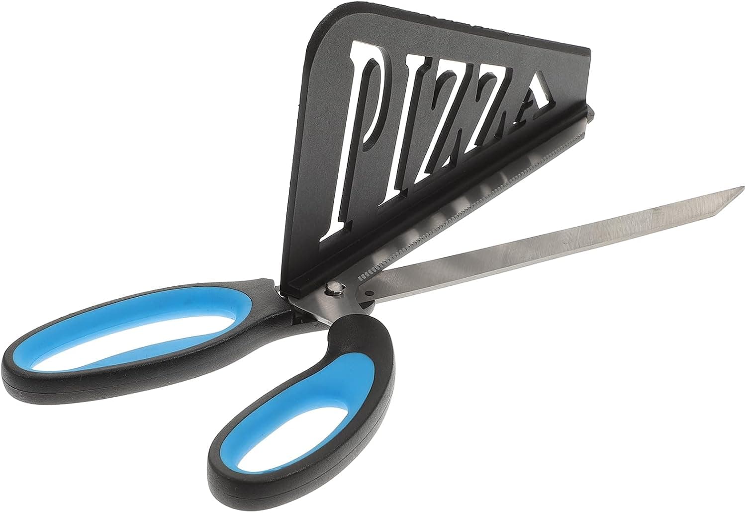 Luxshiny Pizza Cutter with Detachable Stainless Steel Blade Shovel and Handle, Pizza Slicer Server with Spatula, Blue