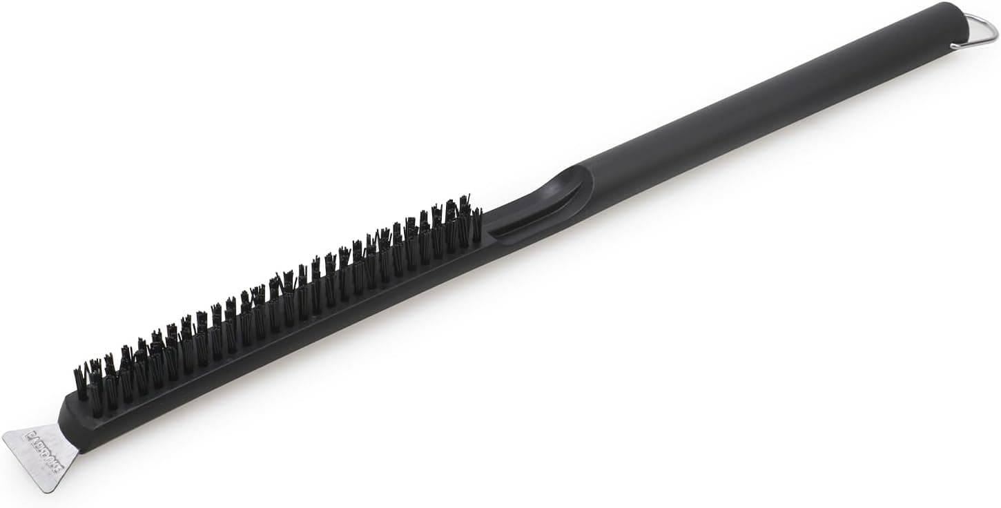 Everdure 2-in-1 Pizza Oven Brush and Scraper Tool - Nylon Bristles, Stainless Steel Spatula, Long Handle