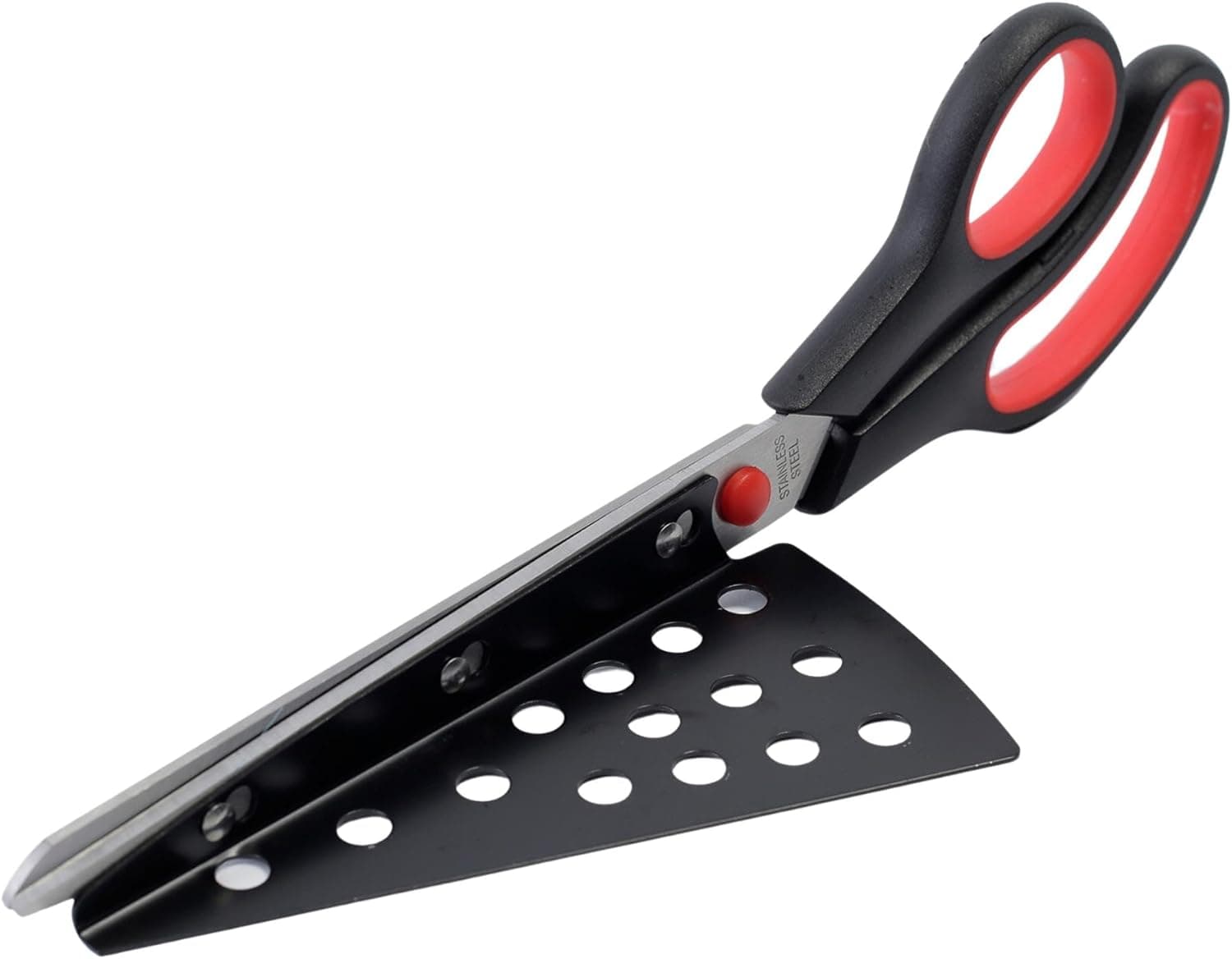 Quality Stainless Steel Pizza Scissor Cutter with Detachable Spatula - High Nonstick Personal Pizza Cutting Scissors Set