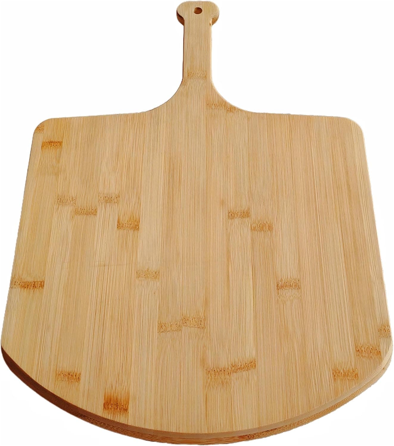 SWEIBIAI Bamboo Pizza Board 12 Inch Pizza Cutting Board Wood Pizza Peel Pizza Serving Board for Kitchen Charcuterie Board, Natural