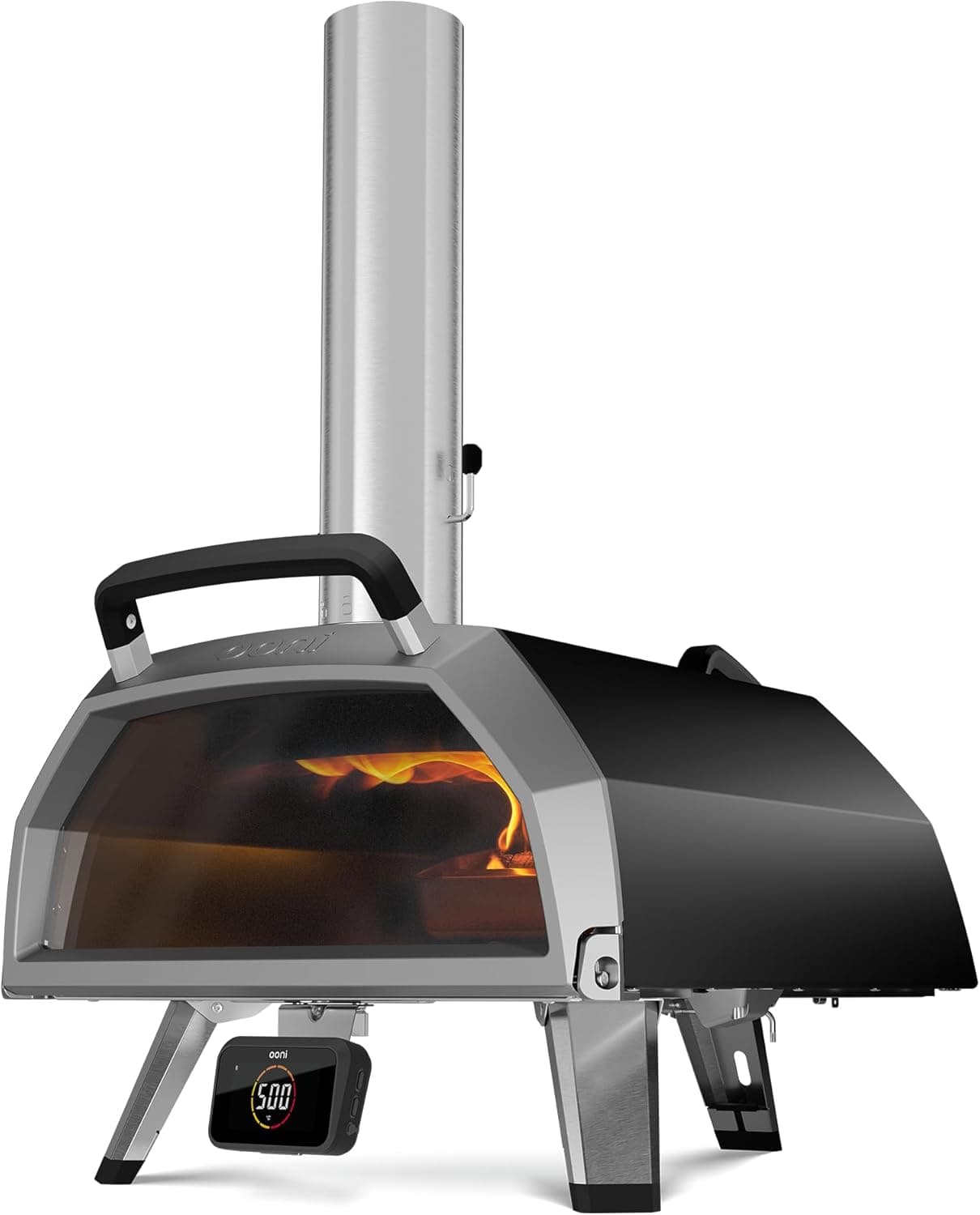 Ooni Karu 2 Pro Multi-Fuel Pizza Oven | Wood and Gas Outdoor Pizza Oven with Integrated Thermometer, Makes 16" Pizzas