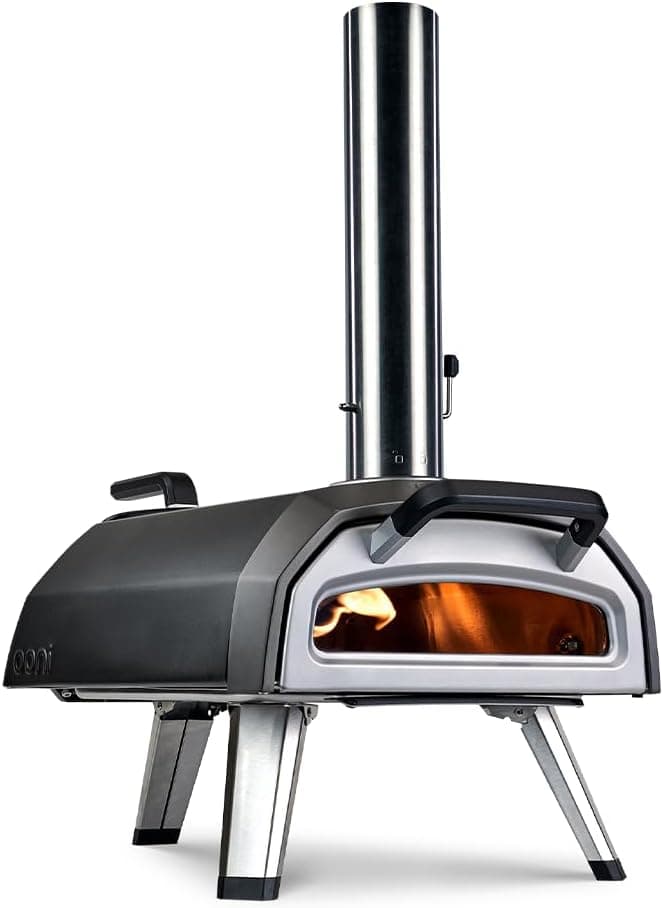 Ooni Karu 2 Multi-Fuel Outdoor Pizza Oven - Wood and Gas with Pizza Stone & Integrated Thermometer, 12 Inch